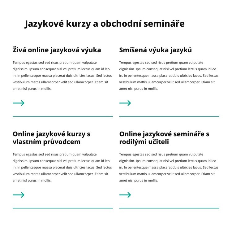 Obchodní semináře Šablona HTML