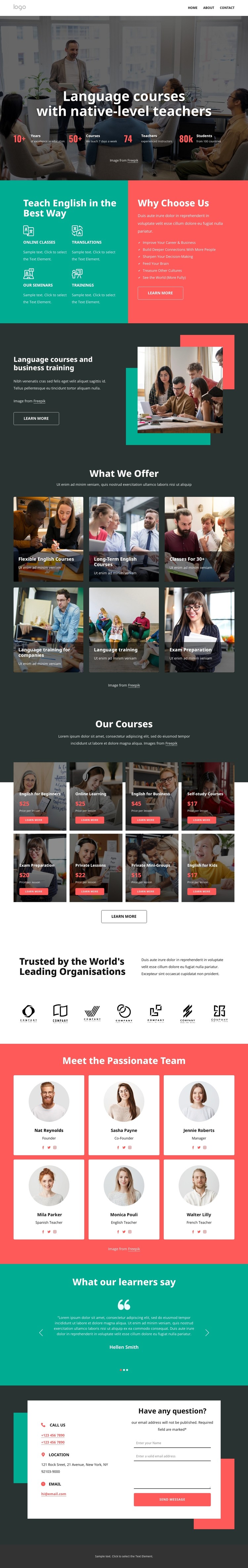 Native-level teachers CSS Template