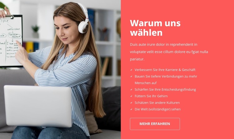 Sprachschule Joomla Vorlage