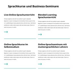 Business-Seminare - Zielseite Mit Hoher Konvertierungsrate