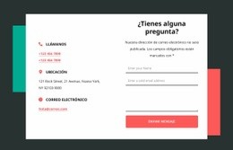 Bloque De Contacto Con Dos Formas - HTML Builder Drag And Drop