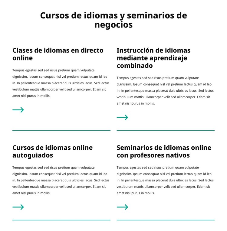 Seminarios de negocios Plantilla HTML