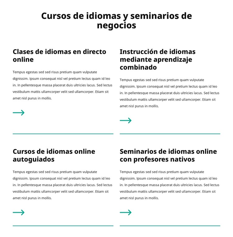 Seminarios de negocios Plantilla de sitio web