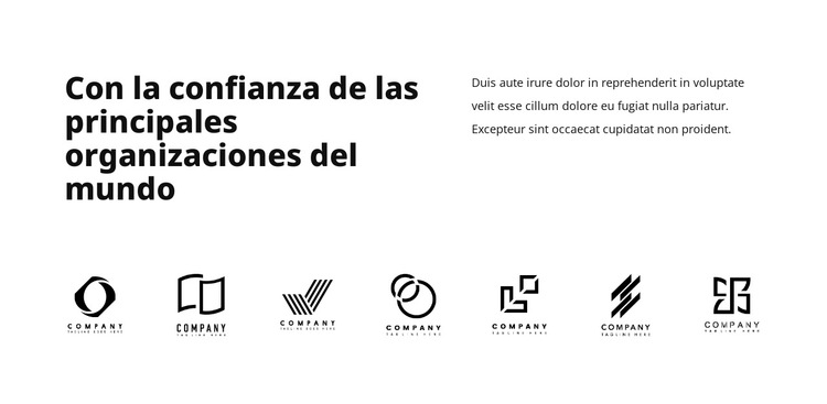 Organizaciones líderes Plantilla de sitio web