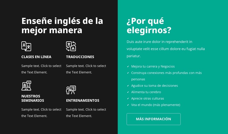 Cursos de alta calidad Plantilla de sitio web