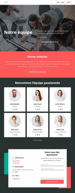 Nos Professeurs - Conception De Sites Web Professionnels