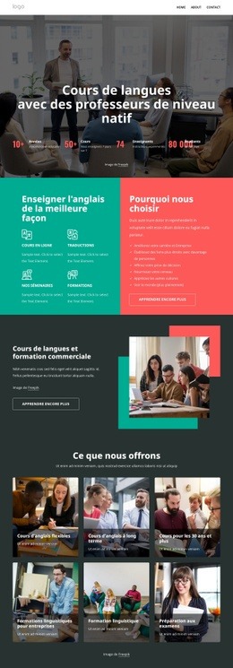 Enseignants De Niveau Natif - Online HTML Generator