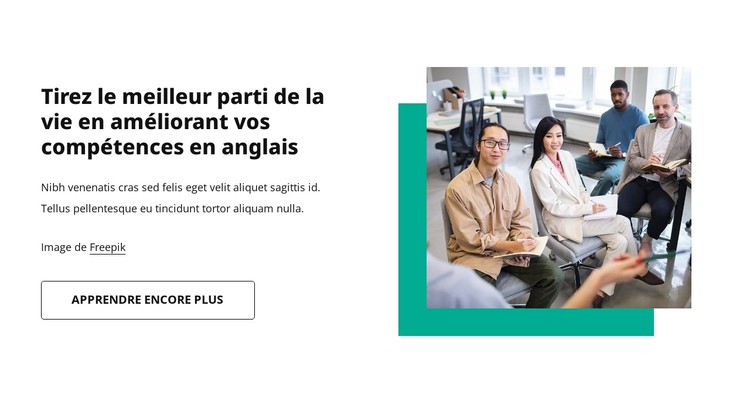 Cours de langues en ligne Modèle CSS