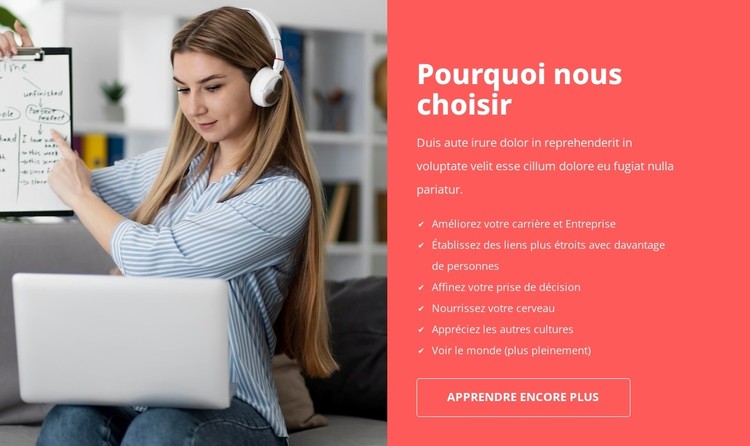 Ecole de langues Modèle CSS