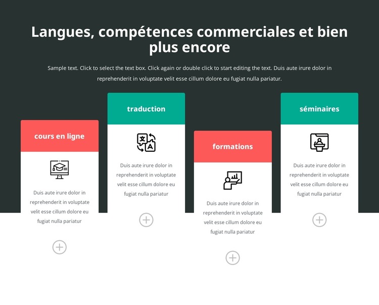 Libérez votre potentiel linguistique Modèle de site Web