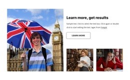Intensive language courses - Html Code Example by Nicepage