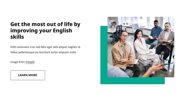 Online language classes HTML Template