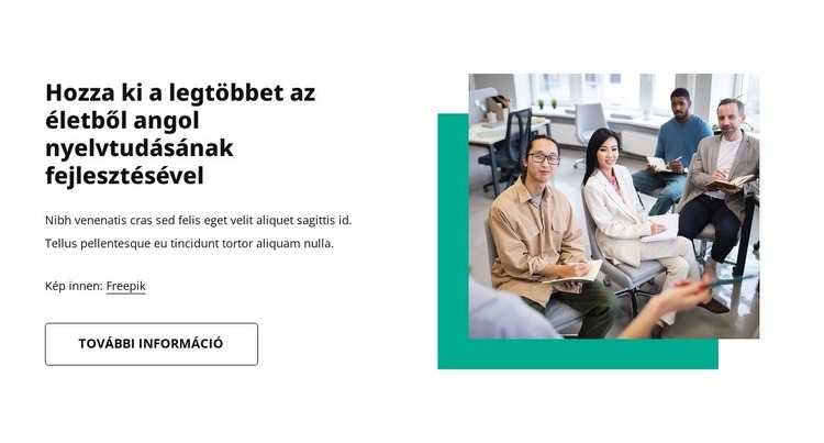 Online nyelvórák HTML Sablon