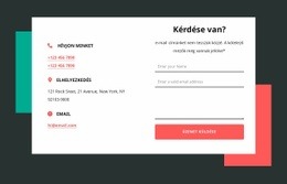 Lépjen Kapcsolatba Velünk Blokk Két Formával – Modern WordPress Téma