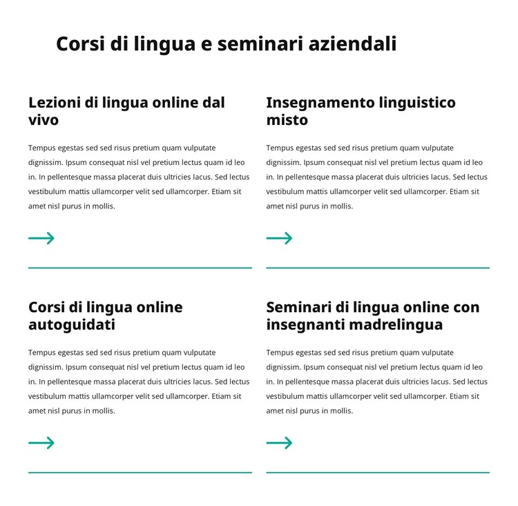 Seminari aziendali Modello CSS