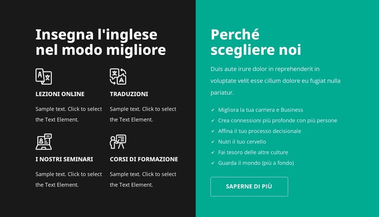 Corsi di alta qualità Modello HTML