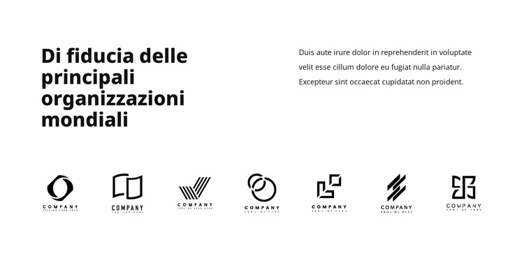 Organizzazioni leader Modello Joomla