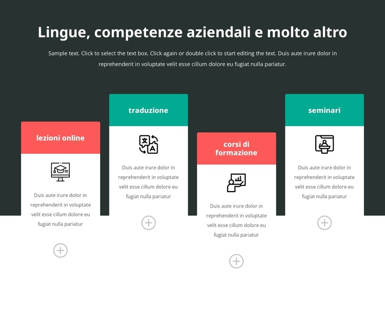 Sblocca il tuo potenziale linguistico Modello di sito Web