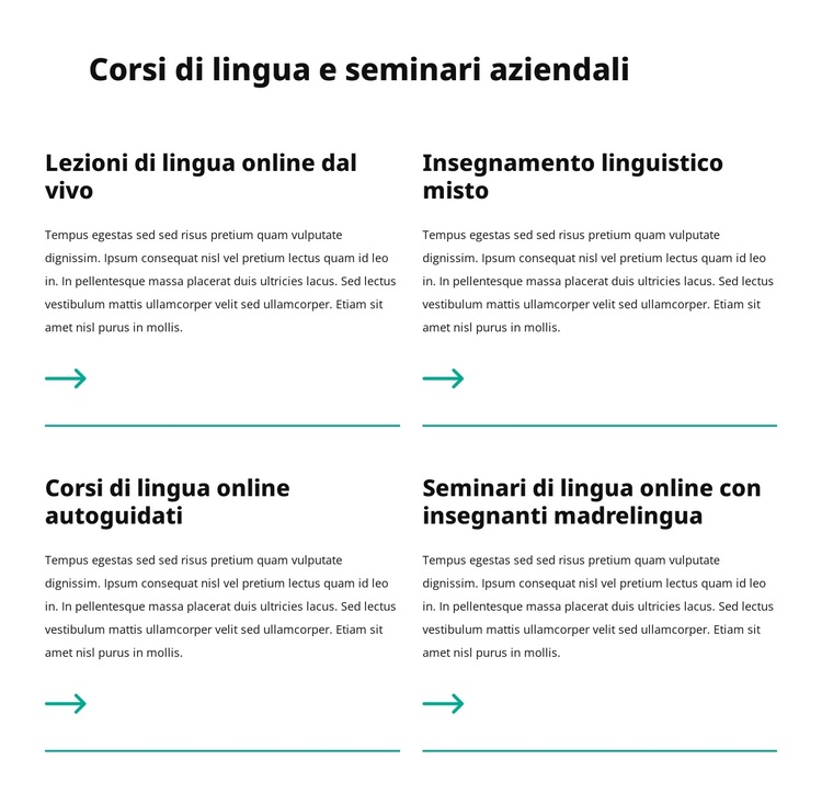 Seminari aziendali Tema WordPress