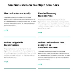 Pagina-HTML Voor Zakelijke Seminars