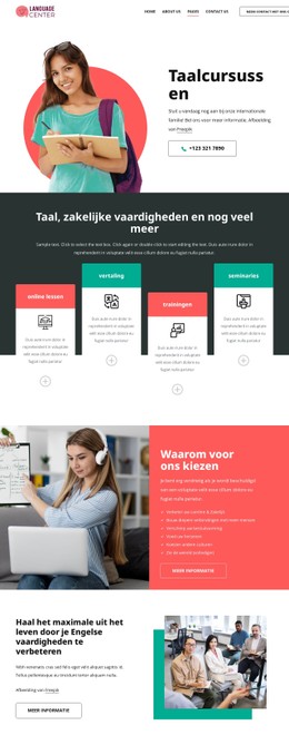Onze taalcursussen CSS-sjablonen
