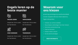 Cursussen Van Hoge Kwaliteit HTML5-Sjabloon