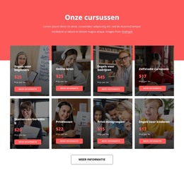 Taalcursussen - Beste HTML-Sjabloon