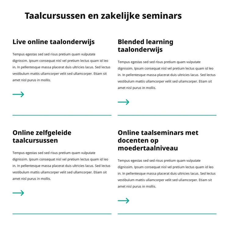 Zakelijke seminars HTML-sjabloon