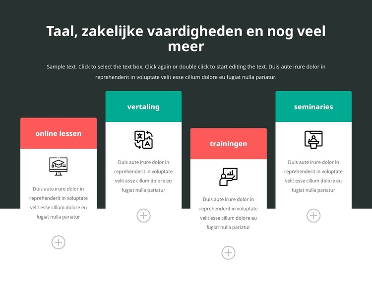 Ontgrendel uw taalpotentieel HTML-sjabloon