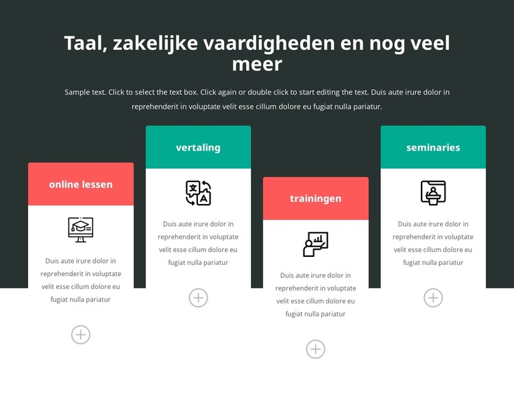 Ontgrendel uw taalpotentieel Website sjabloon