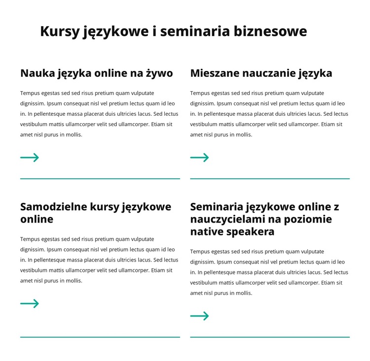 Seminaria biznesowe Motyw WordPress