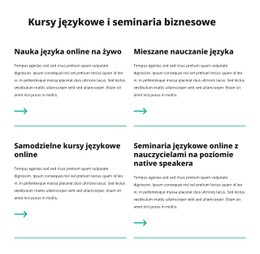 HTML Strony Dla Seminaria Biznesowe