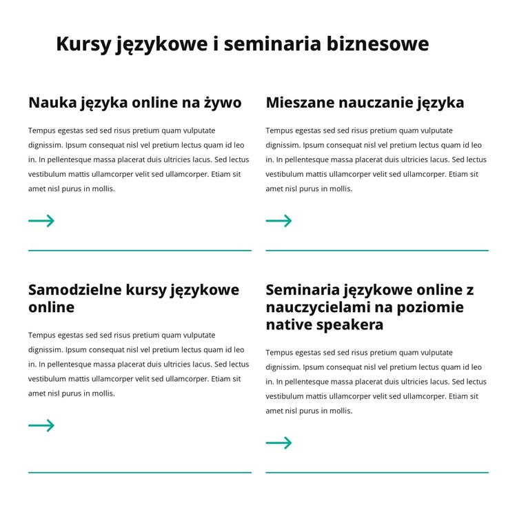 Seminaria biznesowe Szablon CSS