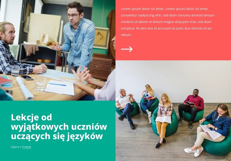 Ucz się języków online Szablon CSS