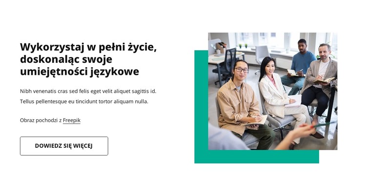 Zajęcia językowe online Szablon CSS