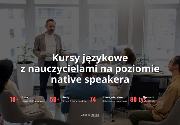 Oferujemy wiele kursów językowych Szablon CSS