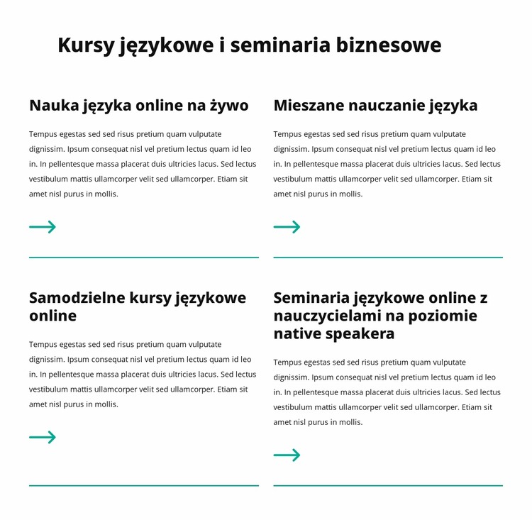 Seminaria biznesowe Szablon Joomla