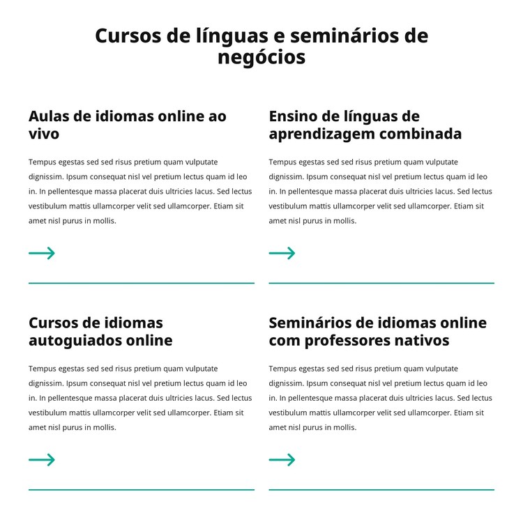 Seminários de negócios Template CSS