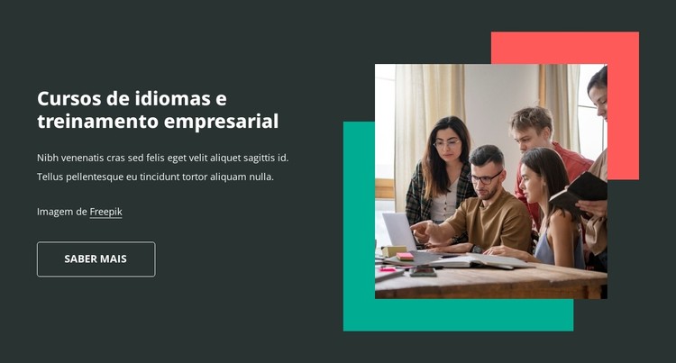 Treinamento em idiomas para negócios Template CSS