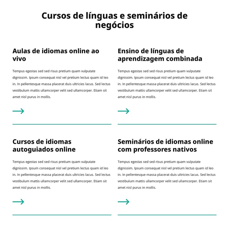 Seminários de negócios Tema WordPress