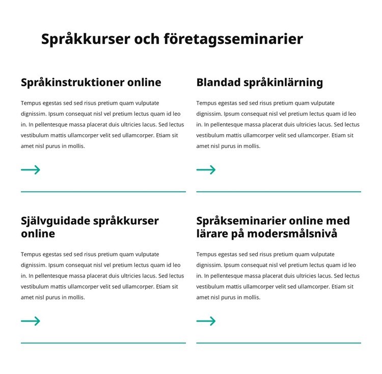 Företagsseminarier HTML-mall