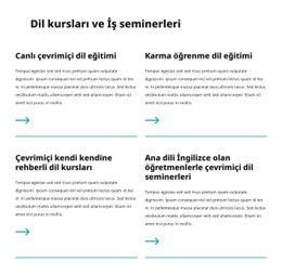 İş Seminerleri Için Sayfa HTML'Si