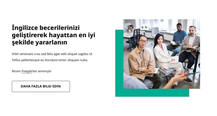 Çevrimiçi dil dersleri CSS Şablonu