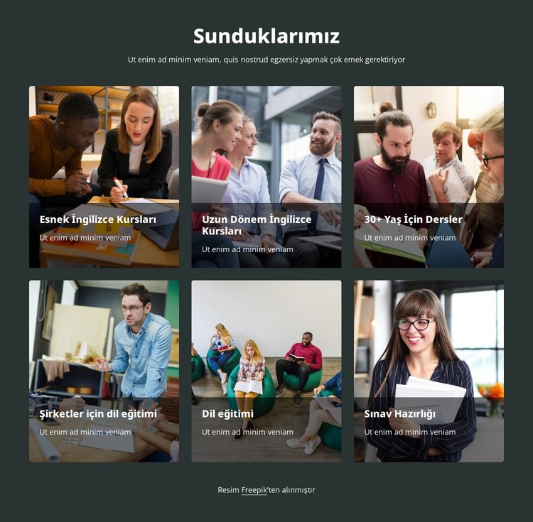 Dil kursları sunuyoruz CSS Şablonu