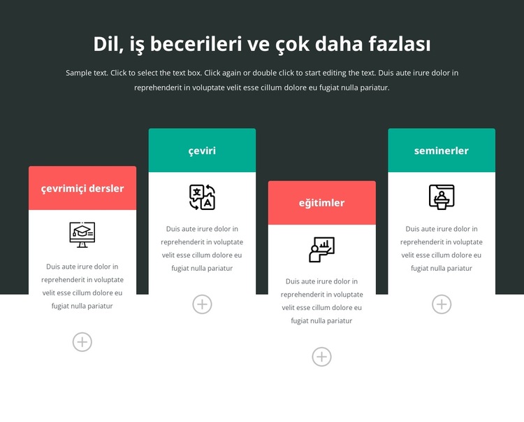 Dil potansiyelinizi açığa çıkarın Web Sitesi Şablonu