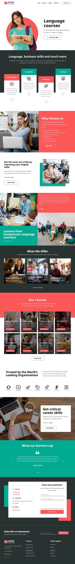 Unlock your language potential - WordPress Theme by Nicepage