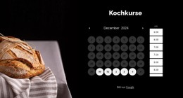 Kostenloses CSS-Layout Für Kochkurse In Berlin