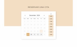 Calendario Con Forma - HTML Website Builder