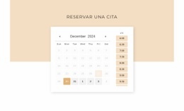 Calendario Con Forma - Plantilla Responsiva De Una Página