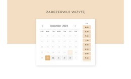 Kalendarz Z Kształtem - HTML Website Builder